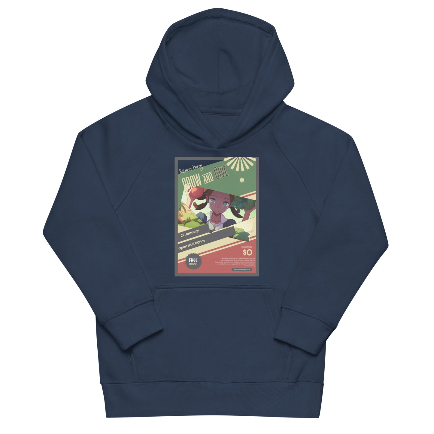 Grow & Give Kids eco hoodie