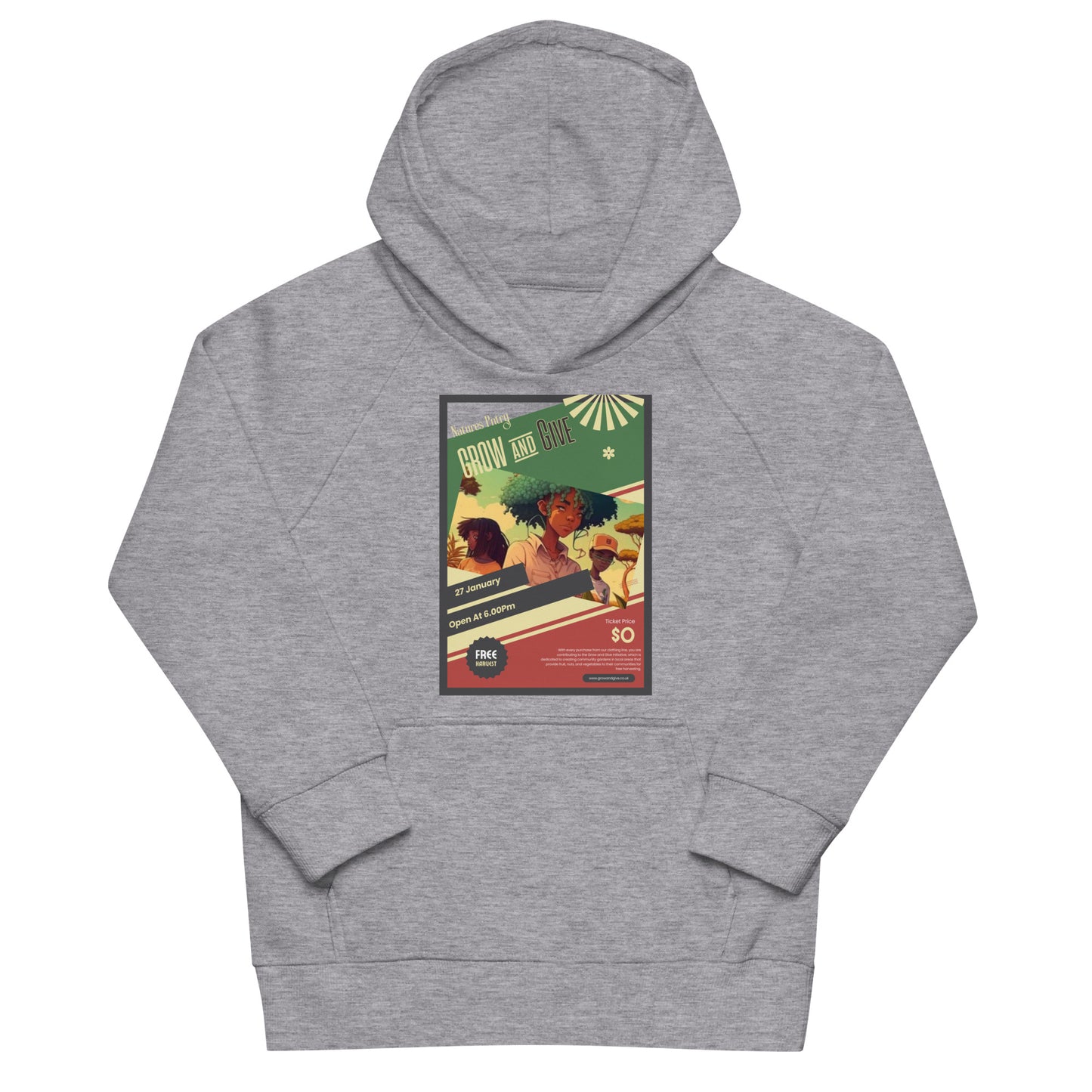 Grow & Give Kids eco hoodie