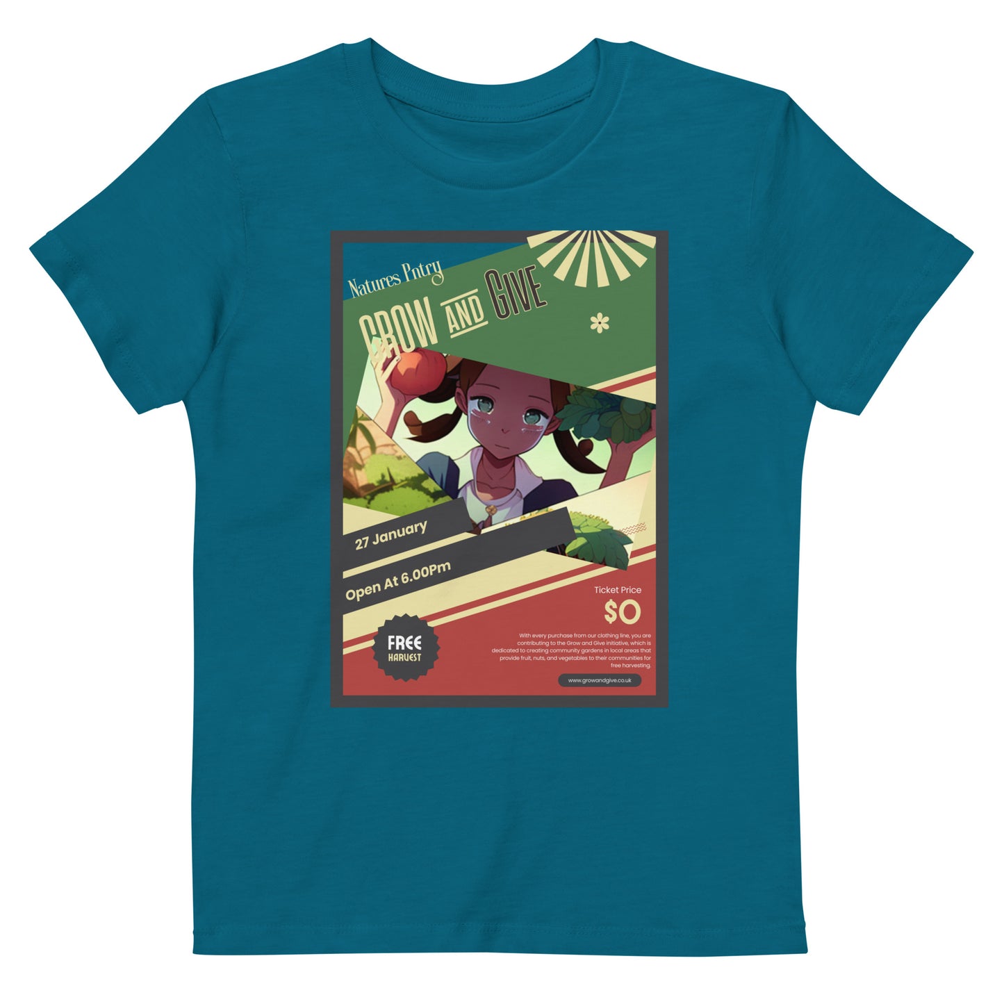 Grow & Give Organic cotton kids t-shirt