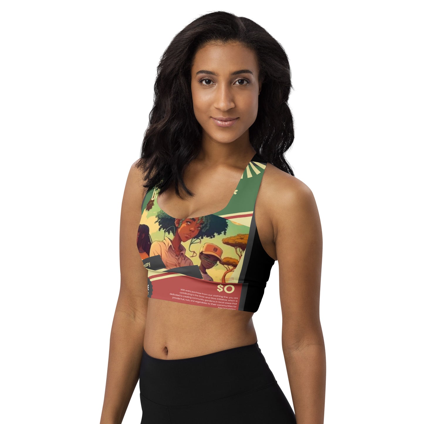 Grow & Give Longline sports bra