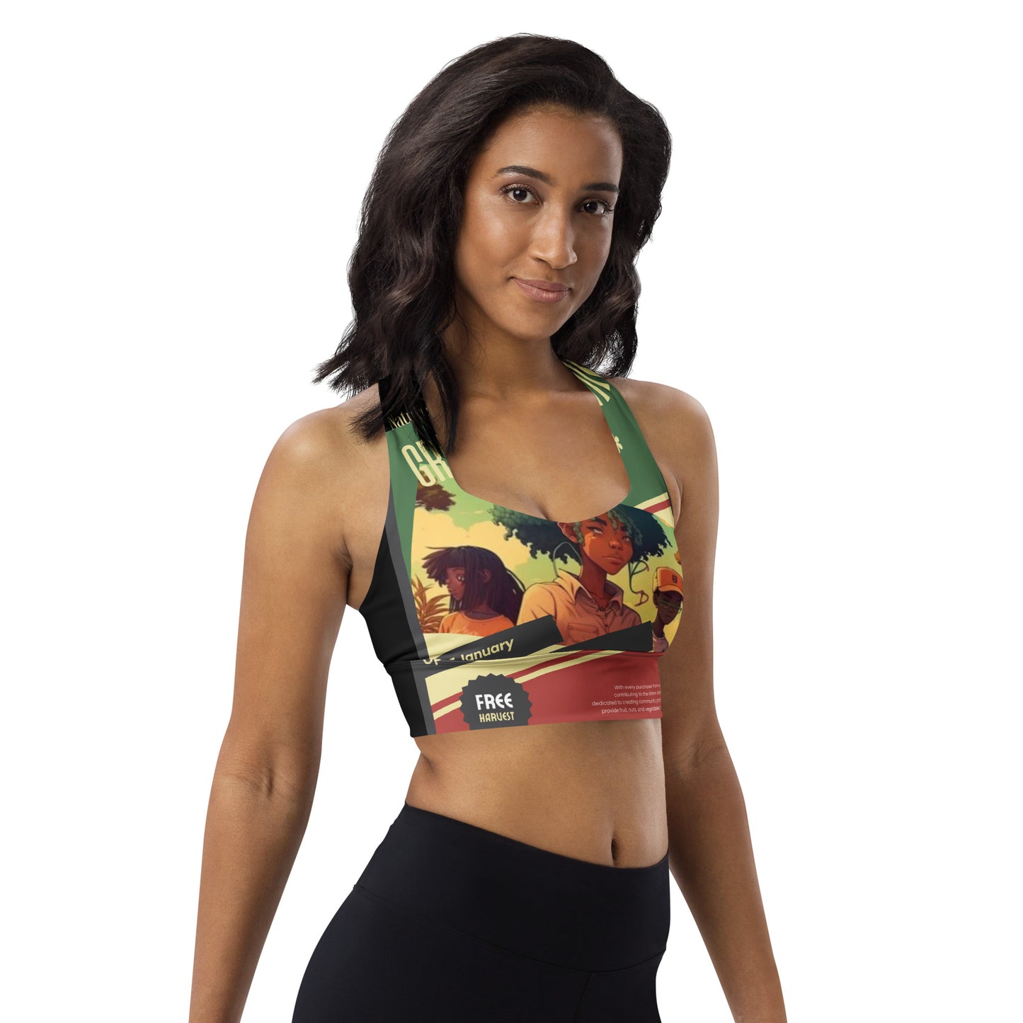 Grow & Give Longline sports bra