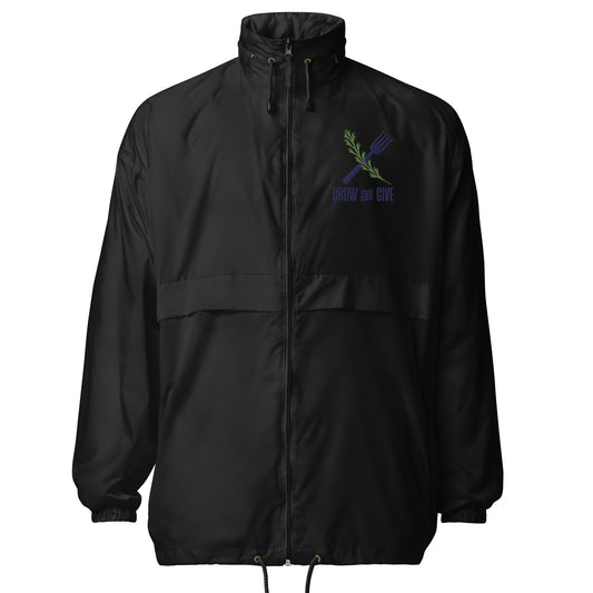 Grow & Give Unisex windbreaker