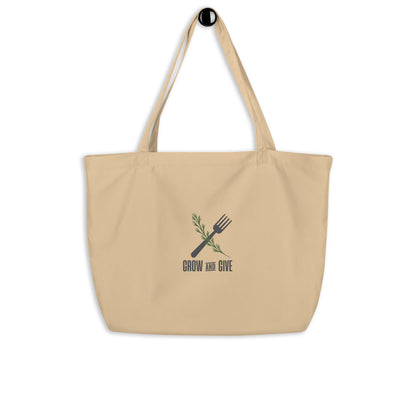 Give and Grow Large Organic Tote Bag