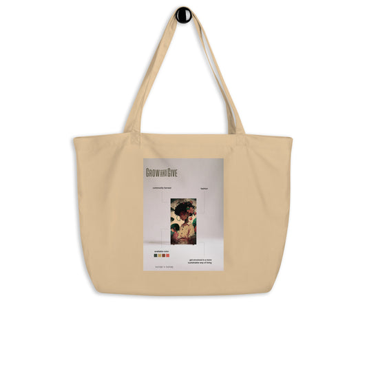 Give and Grow Large Organic Tote Bag