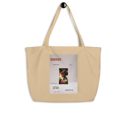 Give and Grow Large Organic Tote Bag