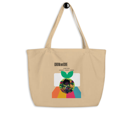 Give and Grow Large Organic Tote Bag