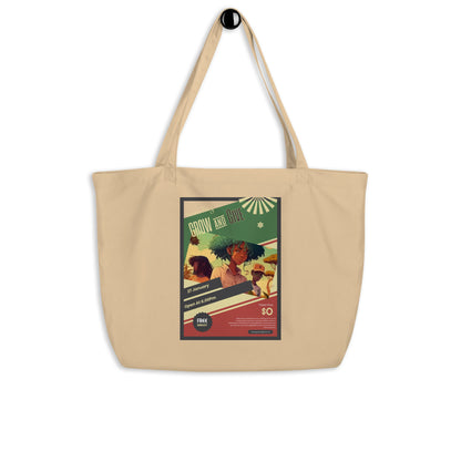 Give and Grow Large Organic Tote Bag